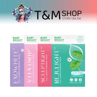 ‼️ BABY BRIGHT ฟิล ลาเจนไฮโดรเจลมาสก์✔️แบบแผ่น