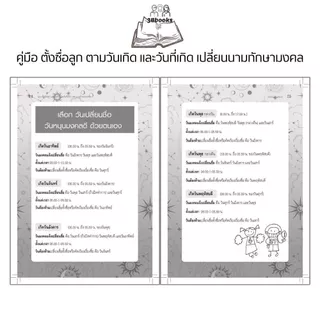 หนังสือ คู่มือ ตั้งชื่อลูก ตามวันเกิด และวันที่เกิด เปลี่ยนนามทักษามงคล (พิมพ์ครั้งที่ 2) : คู่มือการตั้งชื่อ โหราศาสตร์