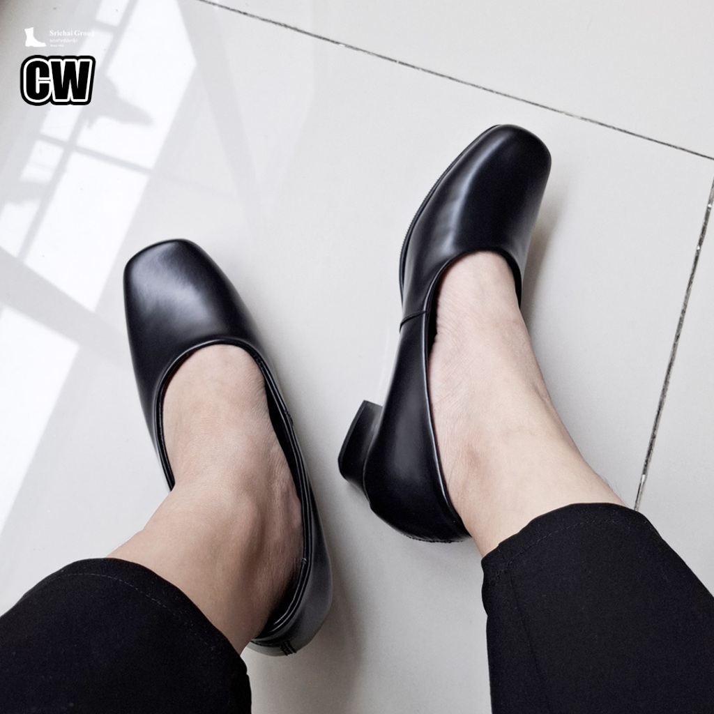รุ่น CW รองเท้าคัทชูคุณผู้หญิง หนังแท้ชนิดขัดมัน by Srichaigroup