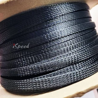 สายถักหุ้มสายไฟ ปลอกหุ้ม ท่อถักเก็บสาย เกรดไม่ลามไฟ แบบ PET ขนาด 4-40มิลลิเมตร ยาว1เมตร