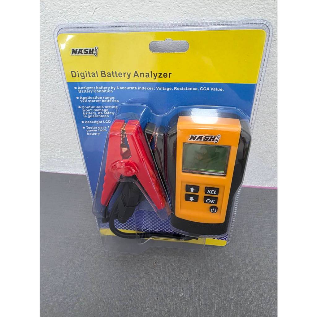 NASHI เครื่องวัดแบตเตอรี่ เครื่องวัดค่า CCA (Battery Analyzer & Battery Tester) ส่งเร็ว ภายใน 48ชม