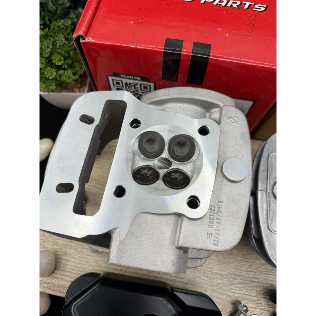 ฝา4V wave110iปี2021และ125iปี2023ขึ้นไปใส่ลูก53-59ได้ ตรงรุ่นไม่ต้องแปลงขนาดวาล์ว19-17พร้อมอุปกรณ์พร้