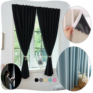 ผ้าม่านหน้าต่าง ประตู ผ้าม่านตีนตุ๊กแกกันแสง100%