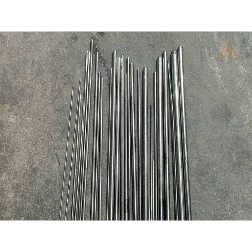 เพลาสแตนเลส SUS304 ขนาด 4 5 6 7 8 10  mm  เหล็กเพลา ความยาวหลายขนาด ไม่เป็นสนิม เเข็งเเรงทนทานตัดเเปลงงานต่าง