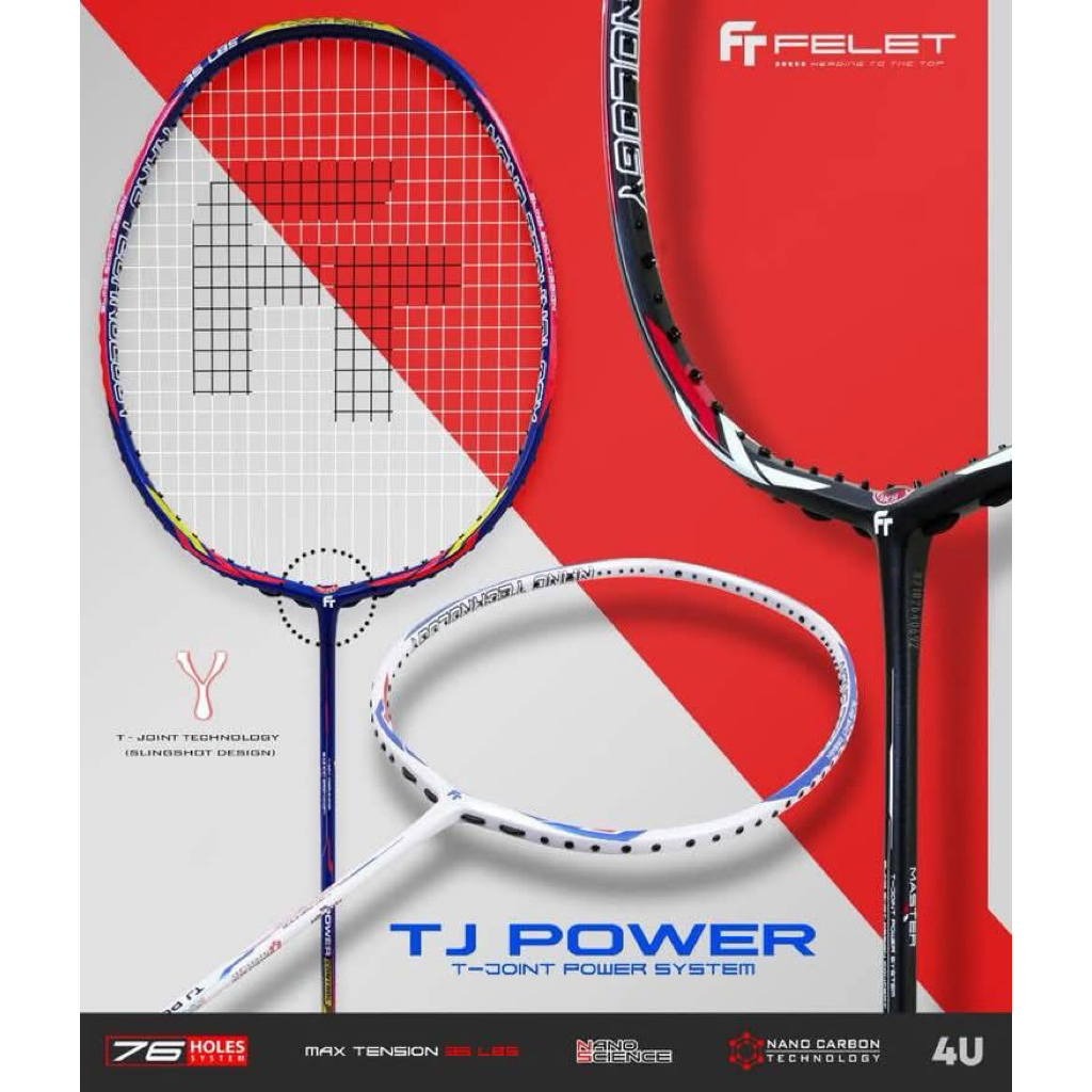FELET TJ POWER ไม้แบดที่มาพร้อมกับวัสดุที่คุ้มค่า