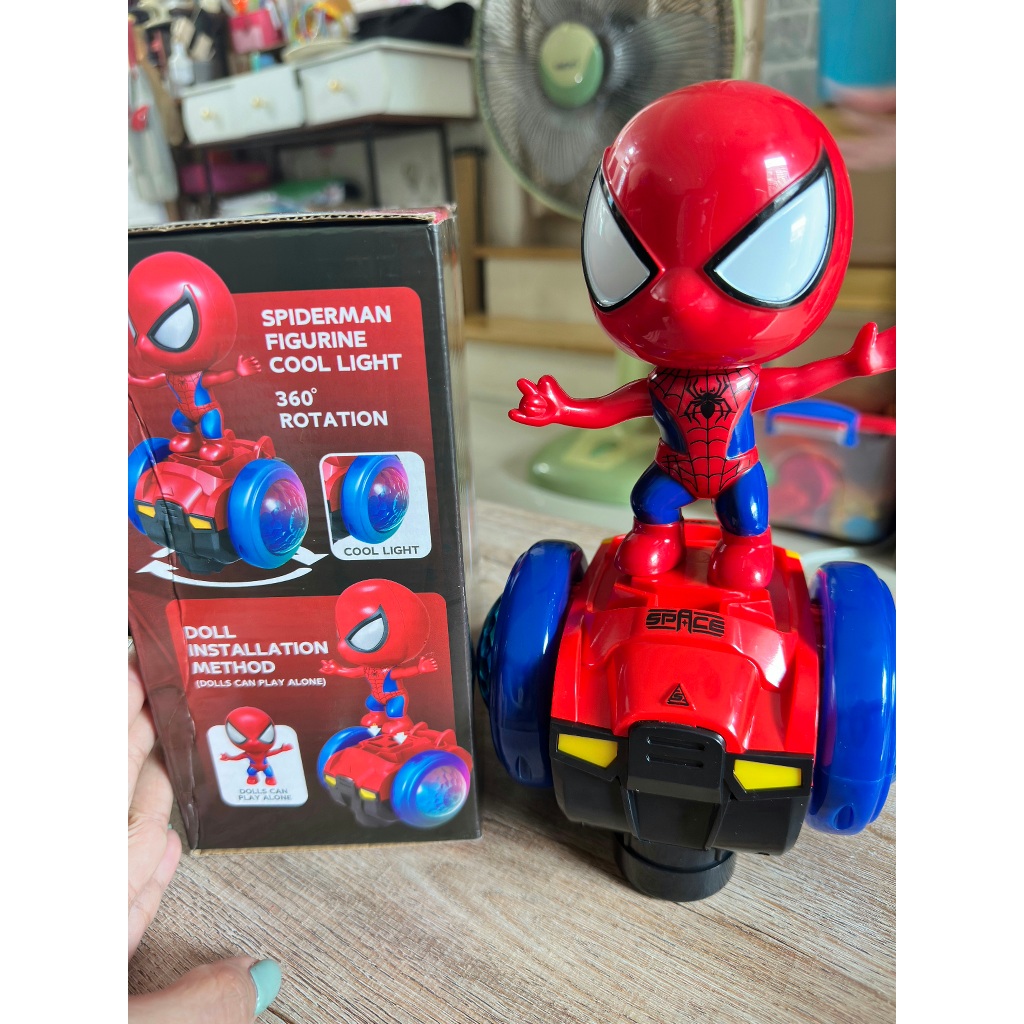 รถของเล่น รุ่นใหม่ สไปเดอร์แมน คูลฮีโล่ (Spiderman Cool Hero) วิ่ง ถอย เปลี่ยนทิศทางเมื่อชนสิ่งกีดขวาง มีไฟ มีเสียง