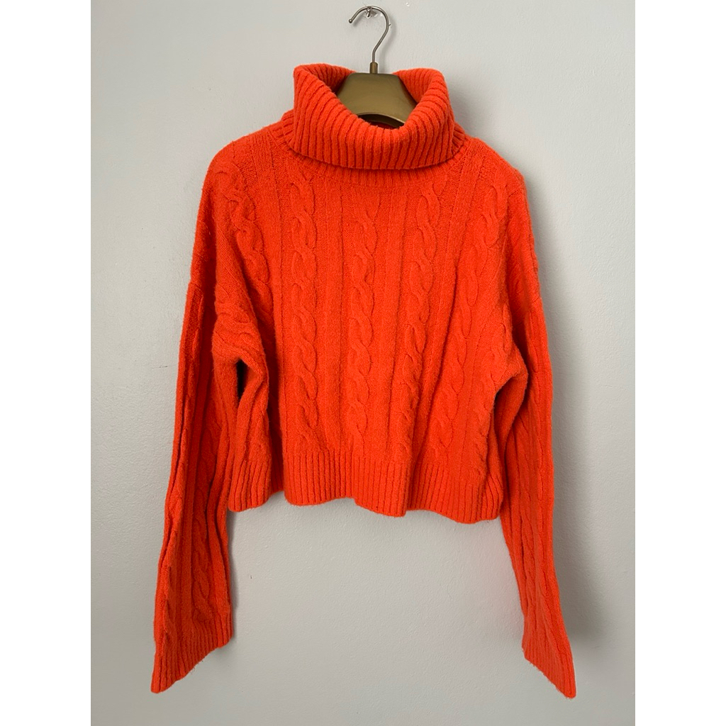 เสื้อ sweater GU ไหมพรมแขนยาว คอเต่า