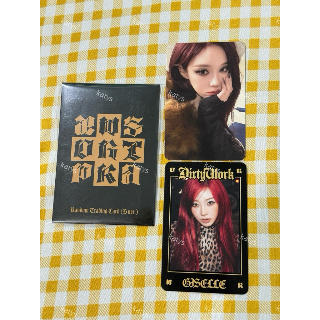 พร้อมส่ง การ์ดแท้ aespa Single 'Dirty Work' OFFICIAL MD