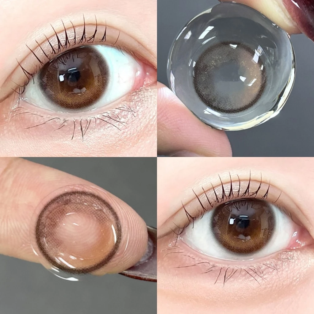 [ซื้อครบ2 คู่ แถมลิปกลอส] Midroo คอนแทก ขยายรูม่านตา คอนแทคเลนส์ Midroo Brown -14.2mm