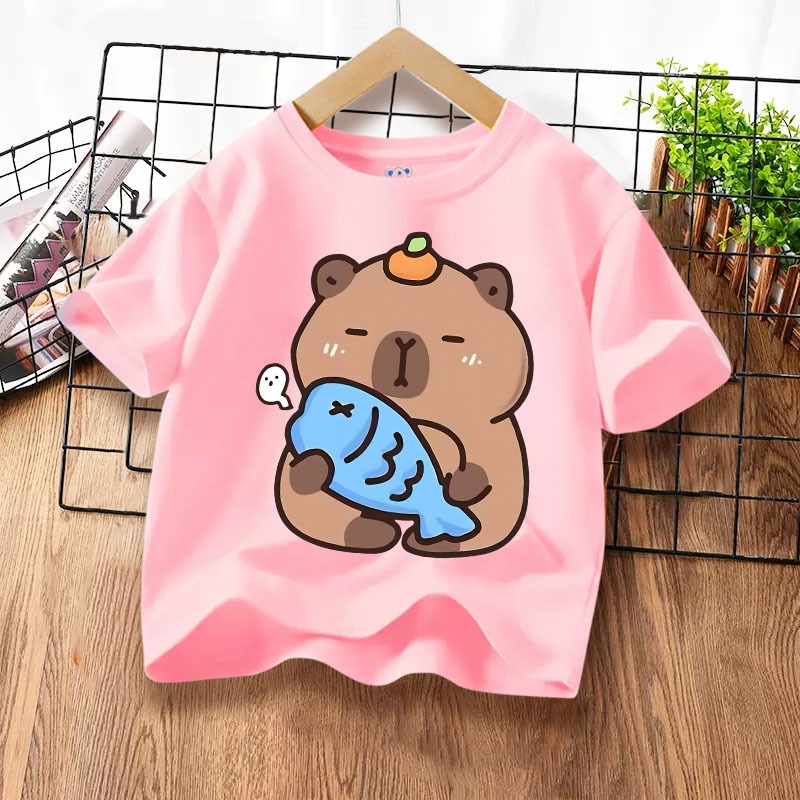 H1109(ส่งจากไทย)เสื้อยืดเด็กแขนสั่ง ลายแฟชั่นสวยน่ารัก.ใส่ได้ทั้งเด็กชายและเด็กหญิง