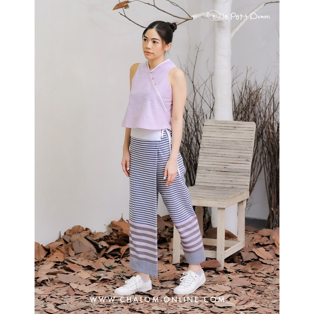 CHA-LOM : JS PU 089+090 IT ชุด Set เสื้อ+ผ้าถุงกางเกง (ชุดคุณแม่)