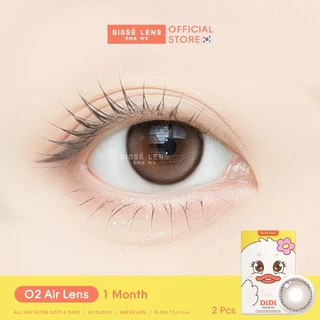 Sisse Lens คอนแทคเลนส์ รายเดือน รุ่น DiDi Daisy Brown 1 คู่ : O2 Air Lens