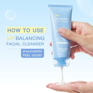 MizuMi pH Balancing Facial Cleanser 100ml มิซึมิ พีเอช บาลานซิ่ง เฟเชียล คลีนเซอร์ เจลล้างหน้าสูตรอ่อนโยน p.H 4.5-5.5