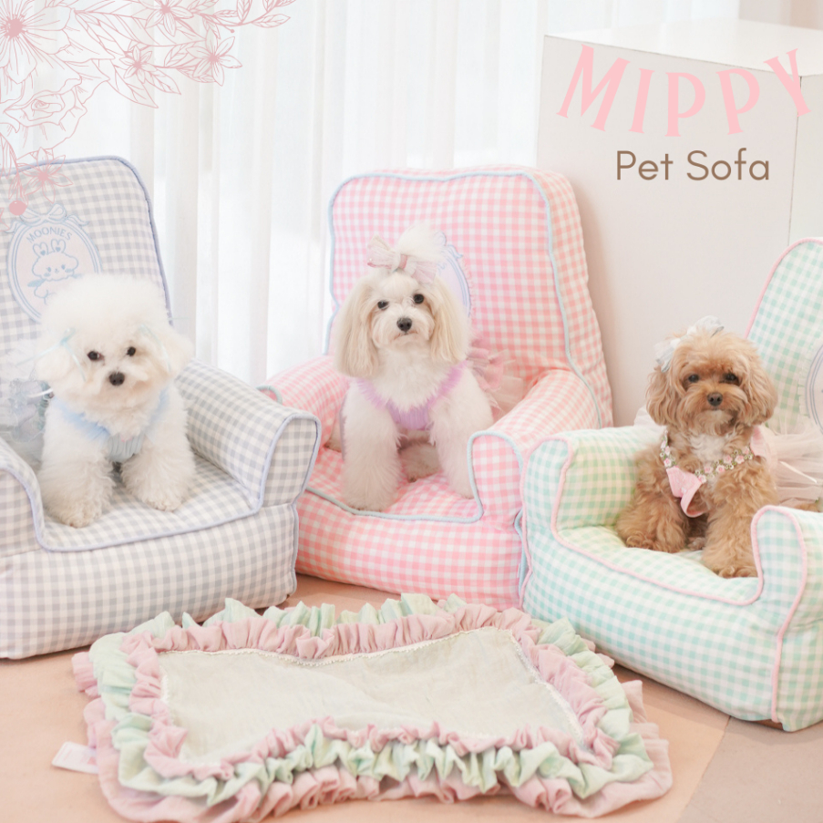 โซฟาสัตว์เลี้ยง 025 Pawtopia - Mippy Pet Sofa น่ารัก นุ่มสบาย สดใส แข็งแรงทนทาน