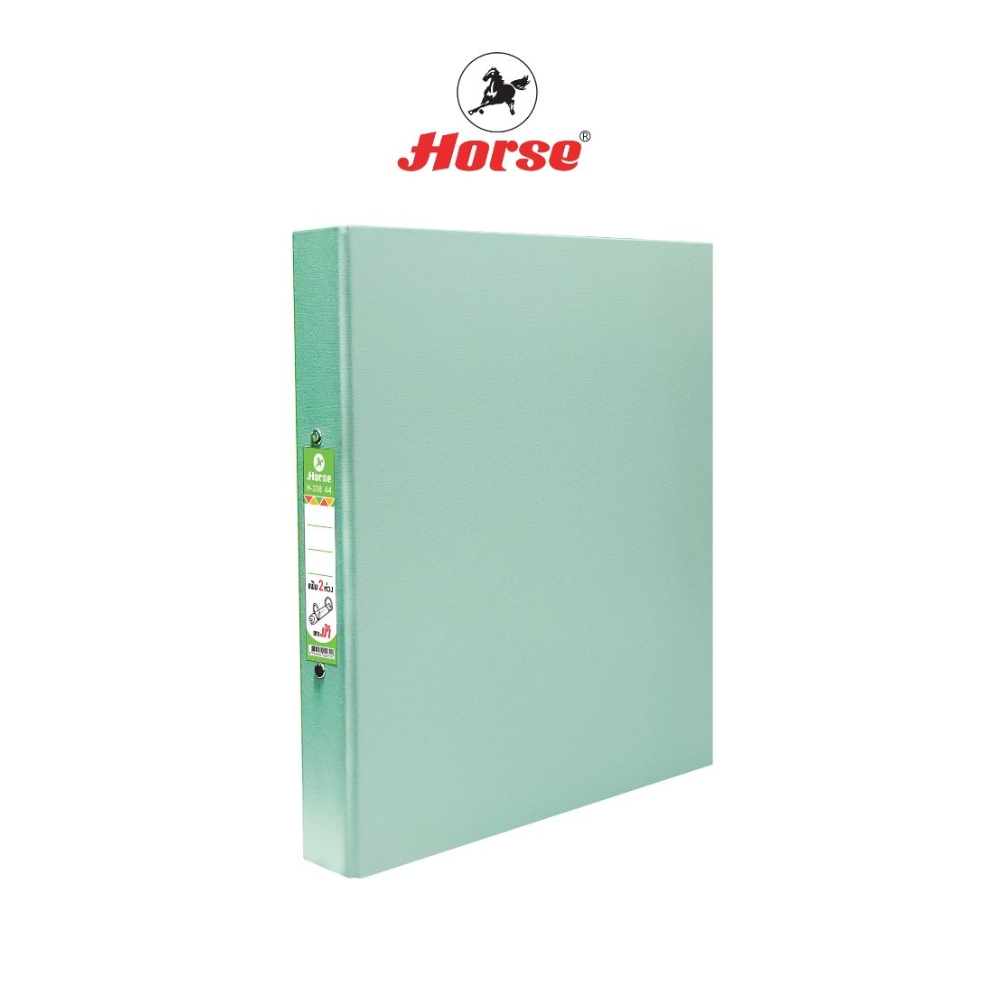 HORSE แฟ้มห่วง 2 ห่วง รุ่น H-338 ปกกระดาษ สีพาสเทล 3.5 ซม. ขนาด A4