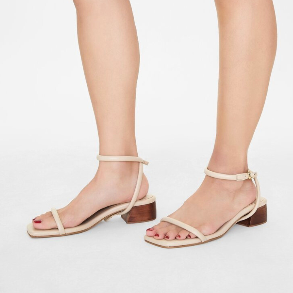 รองเท้าแตะส้นไม้สูง 1.5" Plush Studios รุ่น Kara Sandals Set สามารถเปลี่ยนสายได้