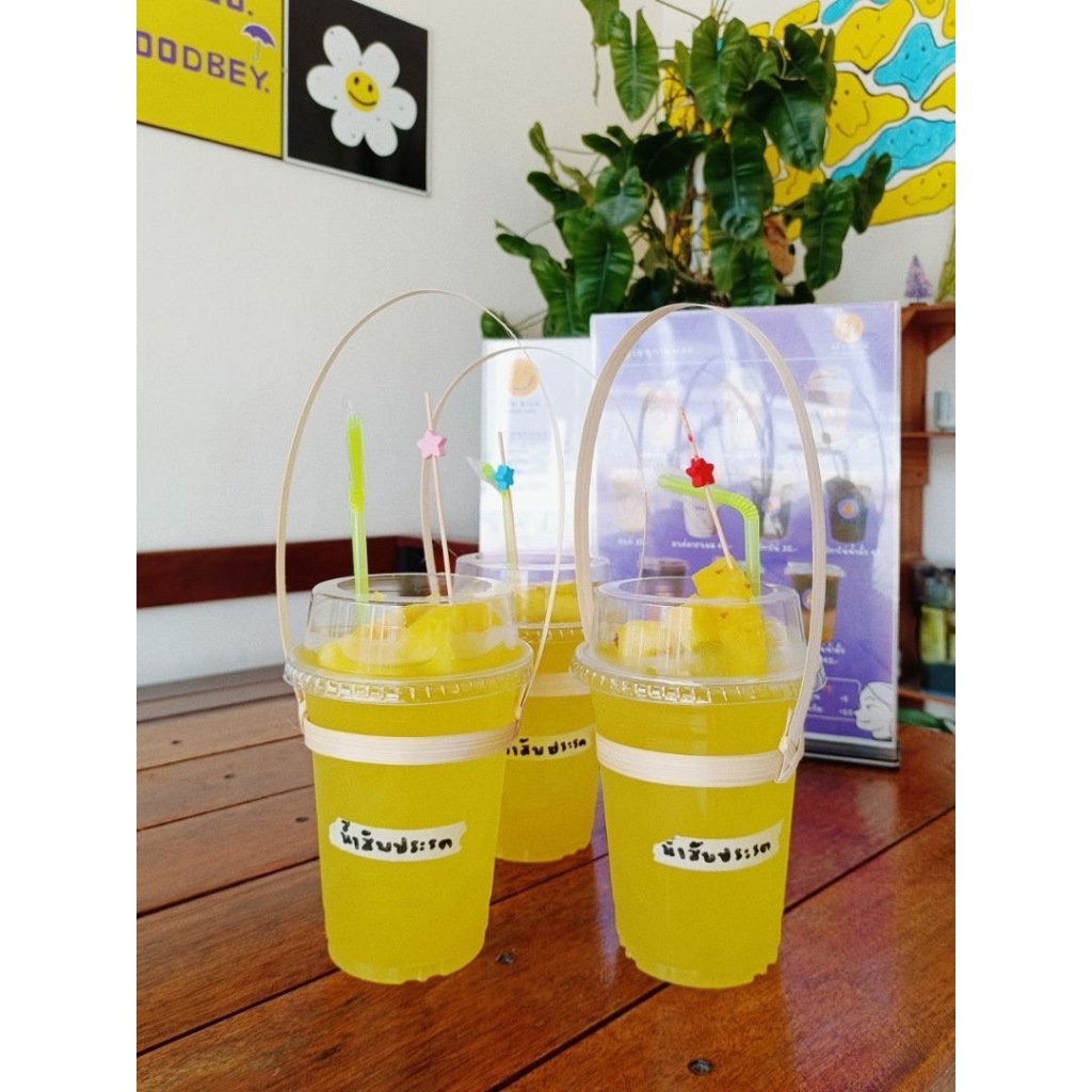 (20ชิ้น)หูหิ้วแก้วไม้ไผ่ หูหิ้วกาแฟ ไม้ไผ่สานใช้แทนถุง 20 ชิ้น ไม้ไผ่ ถุงหิ้วแก้ว  แก้ว  Bamboo เก็บเงินปลายทางได้