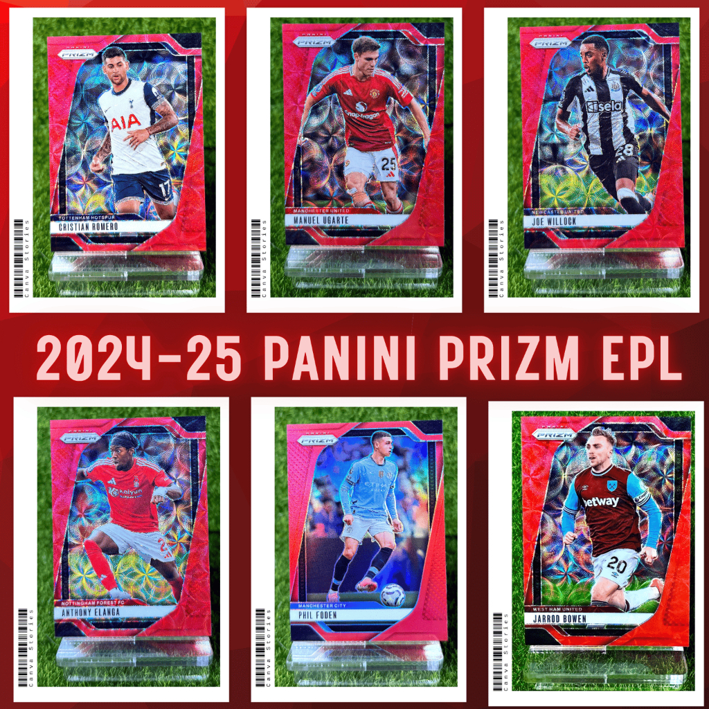 SET : PANINI PRIZM PREMIER LEAGUE - BOWEN, UGARTE, ROMERO, FODEN, ELANGA, WILLOCK