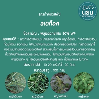 สเตท็อค (ฟลูมิออกซาซิน 50% WP) 100 กรัม