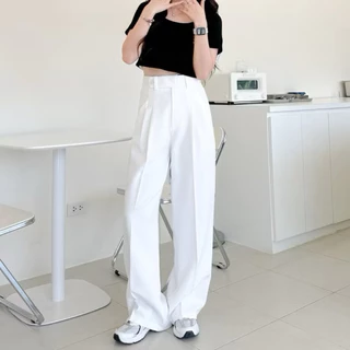 Mapayyaxstore : Tally pants กางเกงเอวสูง( รุ่นนี้มี 2 เนื้อผ้านะคะ ) 💖