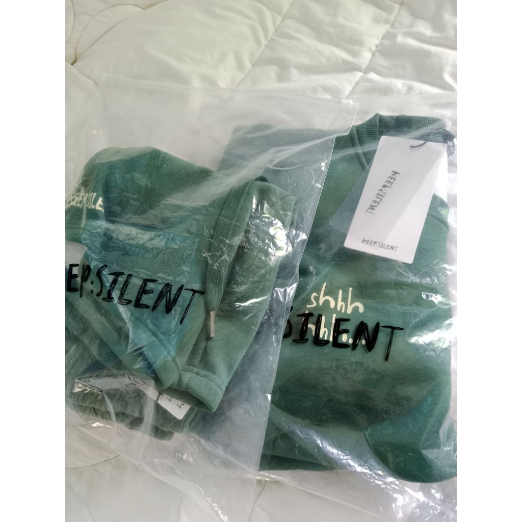ชุดkeepsilent สีเขียว ลิขสิทธิ์แท้มือสอง #keepsilent #orm #ออม