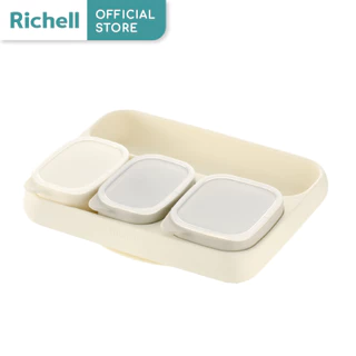 Richell(ริเชลล์)T.L.I Easy Scoop Silicone Cup & Plate Set