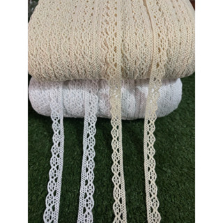 ลูกไม้ถัก กว้าง 15มิล ยาว10หลา/ราคา90บาท