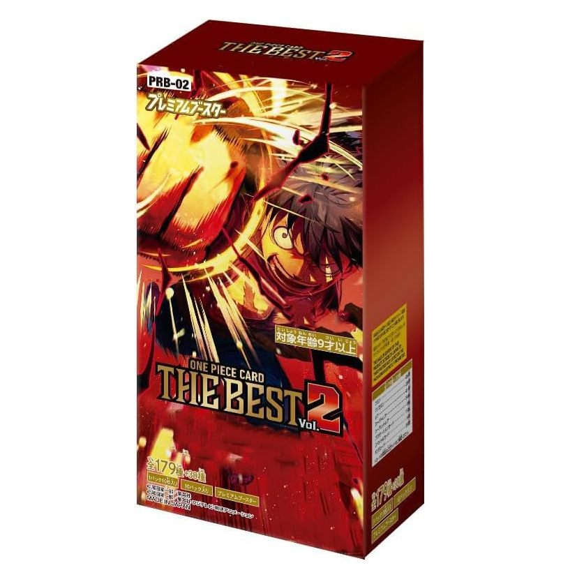 ONE PIECE CARD GAME Premium Booster One Piece Card the BEST vol.2 PRB-02 BOX โรงงานปิดผนึก รวม 10 แพ็ค