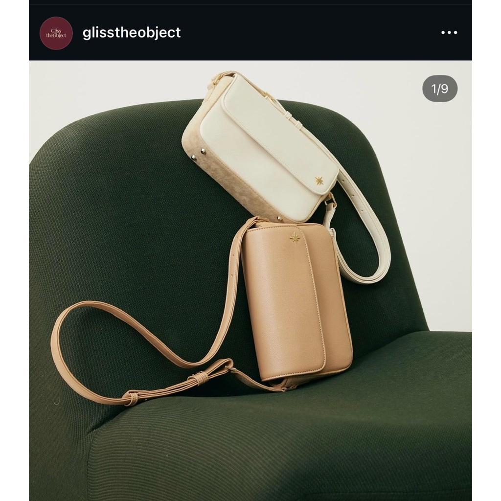 กระเป๋าของ gliss the object GLISS - GIANNA มือสอง มีตำหนิแต่เช็ดออกได้ค่ะ สวยมากๆ