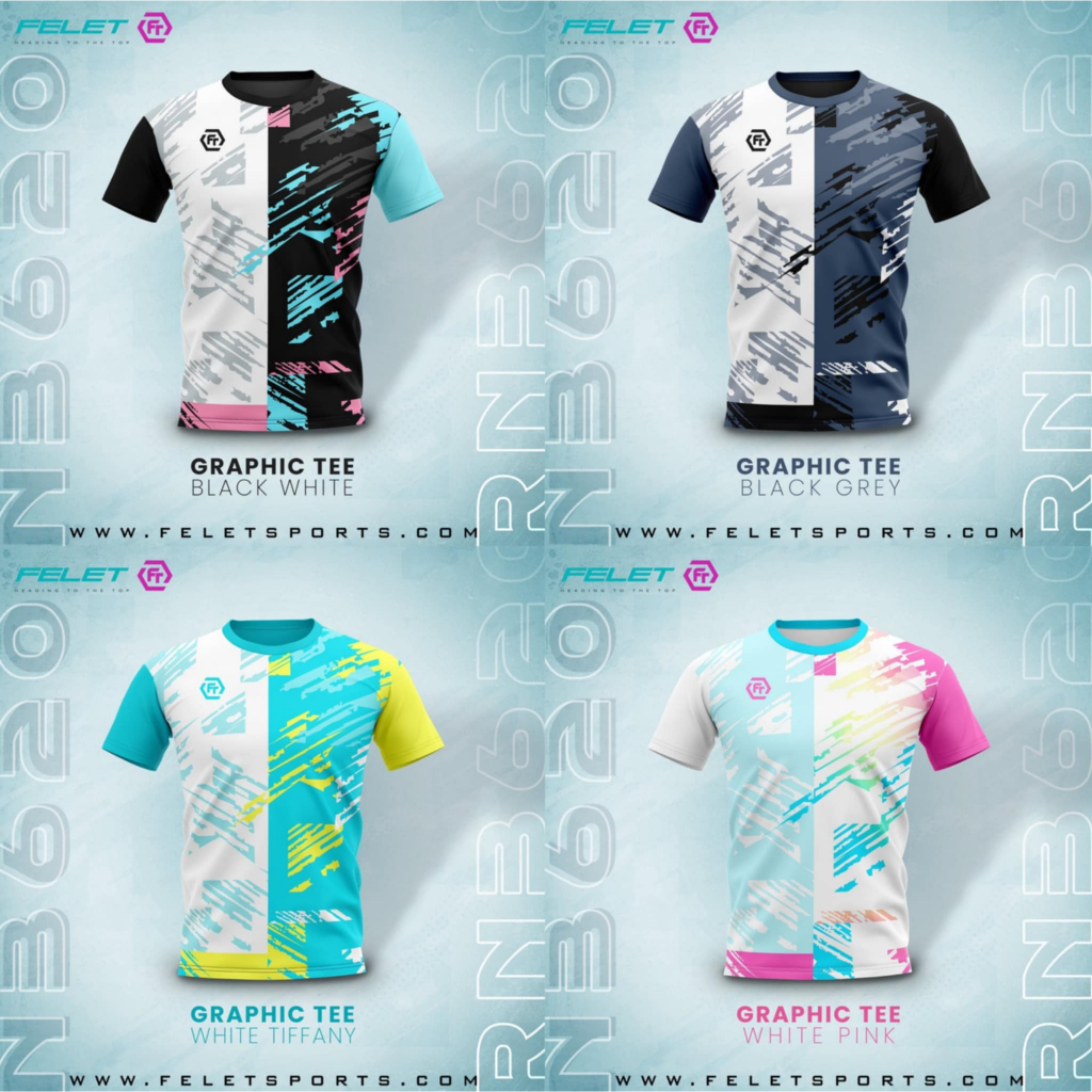 เสื้อแบดมินตัน Felet Tournament Tee RN3620 เสื้อออกกำลังกาย (สินค้าลิขสิทธิ์แท้ 100%) *มีบริการสกรีนเพิ่มชื่อตัวเอง*