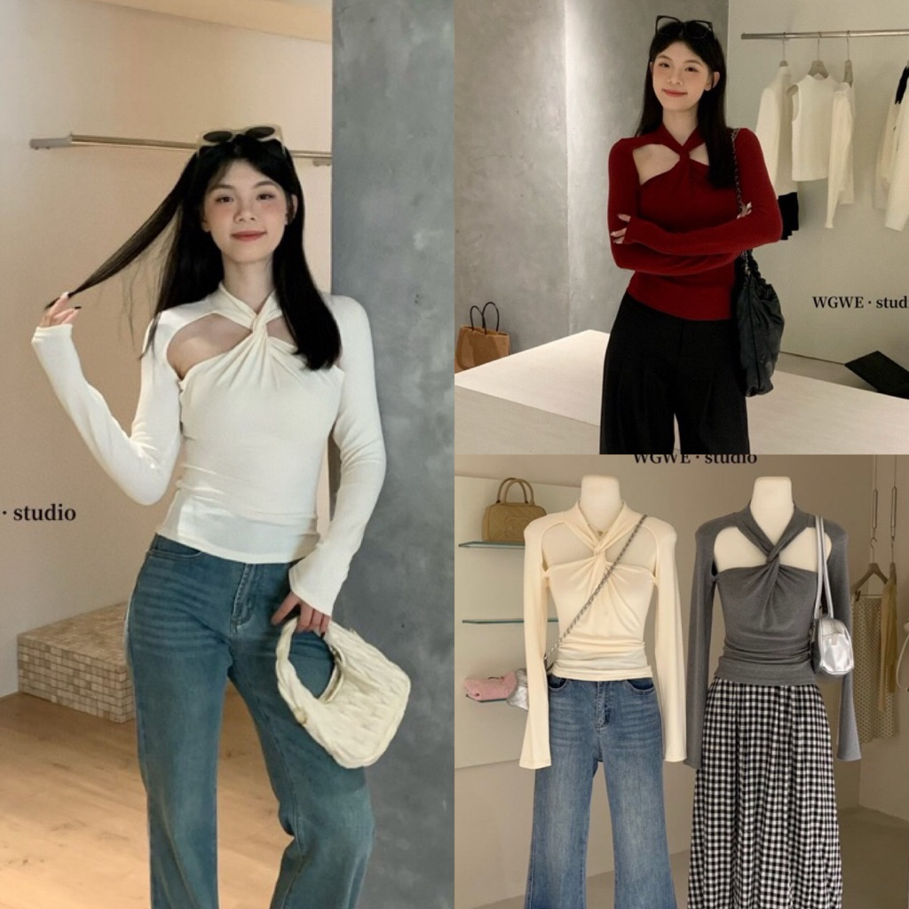 เสื้อแขนยาวดีไซเก๋รุ่น 2550 TAG:WG.WE 🇰🇷
