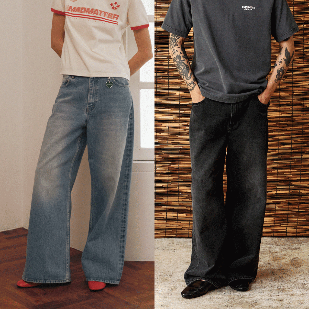 Madmatter - Baggy Jeans กางเกงยีนส์ ทรงขากว้าง