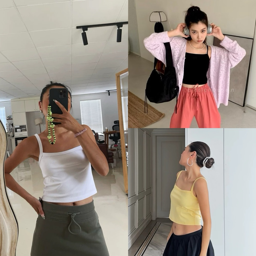 พร้อมส่ง 🦋 pattie - เสื้อกล้ามสายเดี่ยว