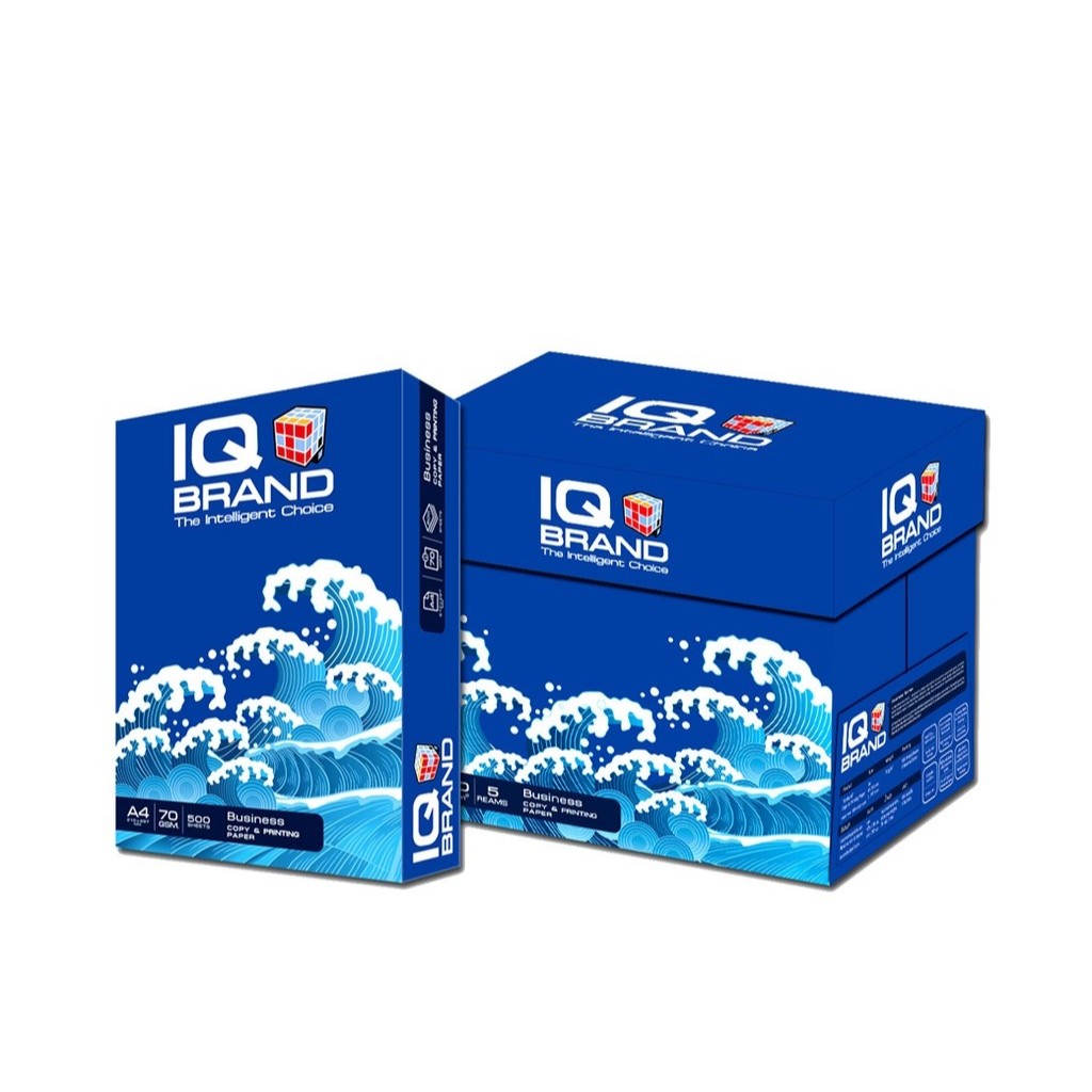 กระดาษถ่ายเอกสาร A4 70 แกรม IQ Brand