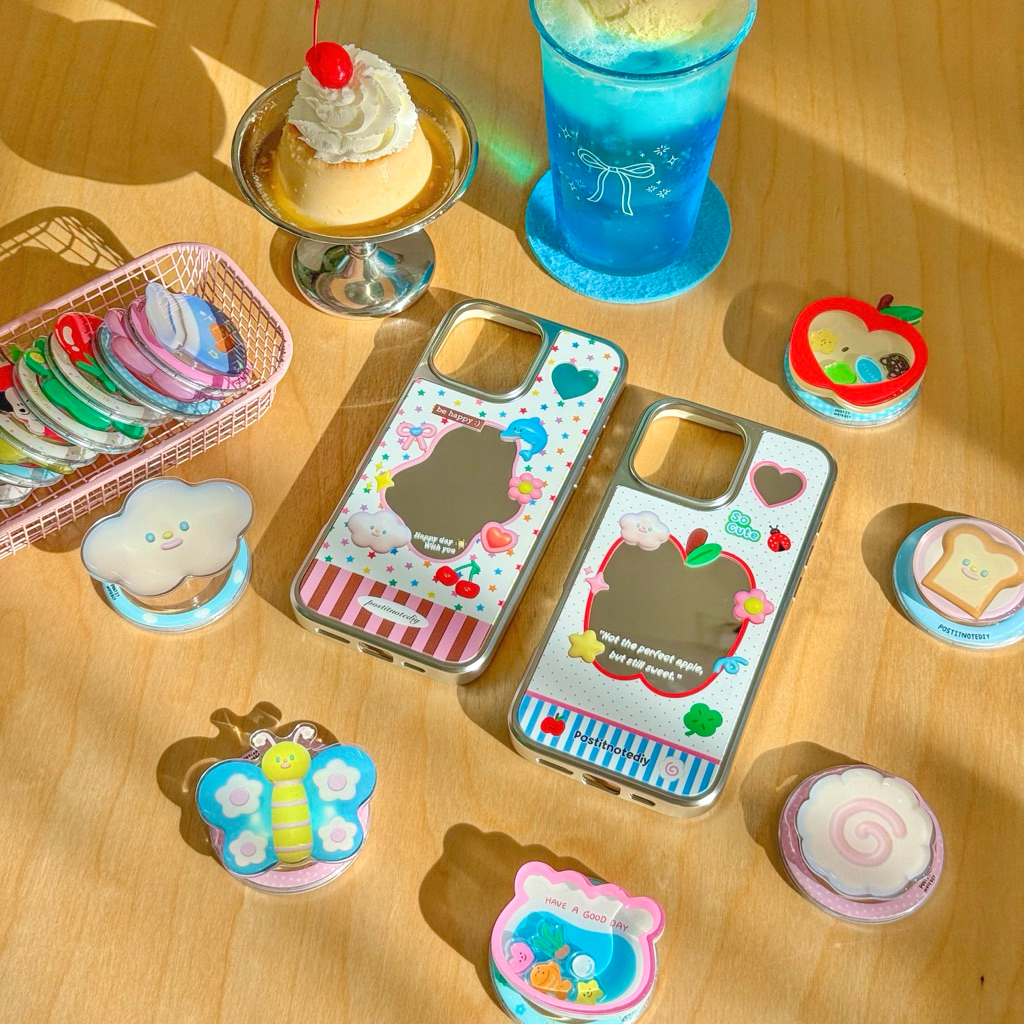 Magnetic iPhone Case เคสแม่เหล็กมีกระจก ขอบยางนิ่ม | ใช้งานกับ Griptok แม่เหล็กได้