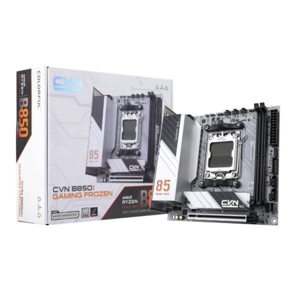 มือ1 AM5 Colorful CVN B850i Gaming Frozen V14 mini-itx motherboard