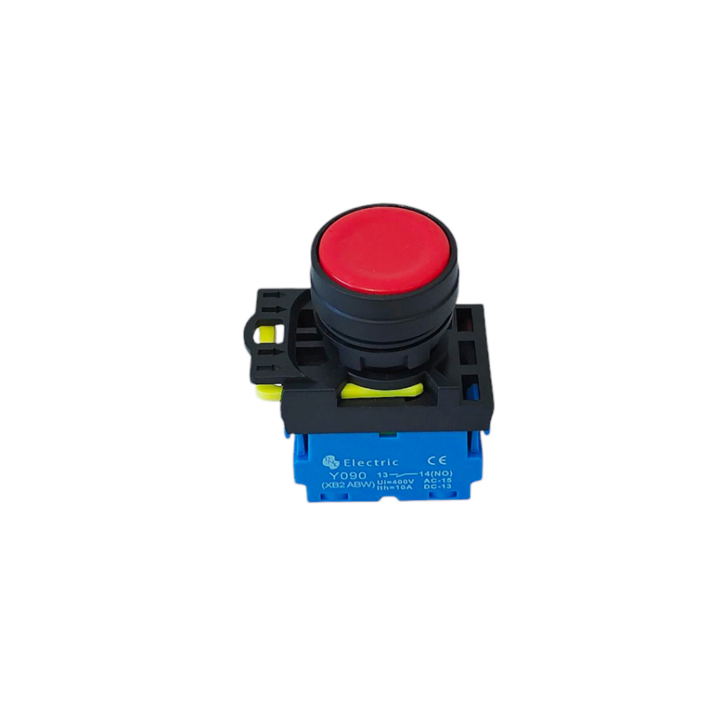EB2M-C-11 Push button switch สวิตช์ปุ่มกดแบบกดติดปล่อยดับ ขนาด22มิล แดง เขียว เหลือง UI:400V Ith:10A คอนแทก:1NO 1NC - รูปที่ 3