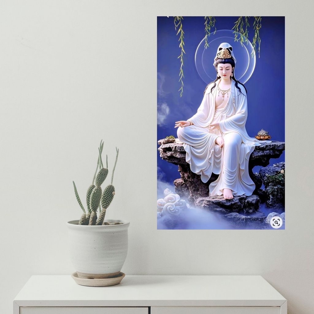 กรอบลอยไวนิล รูปพระแม่กวนอิม - รูปที่ 2
