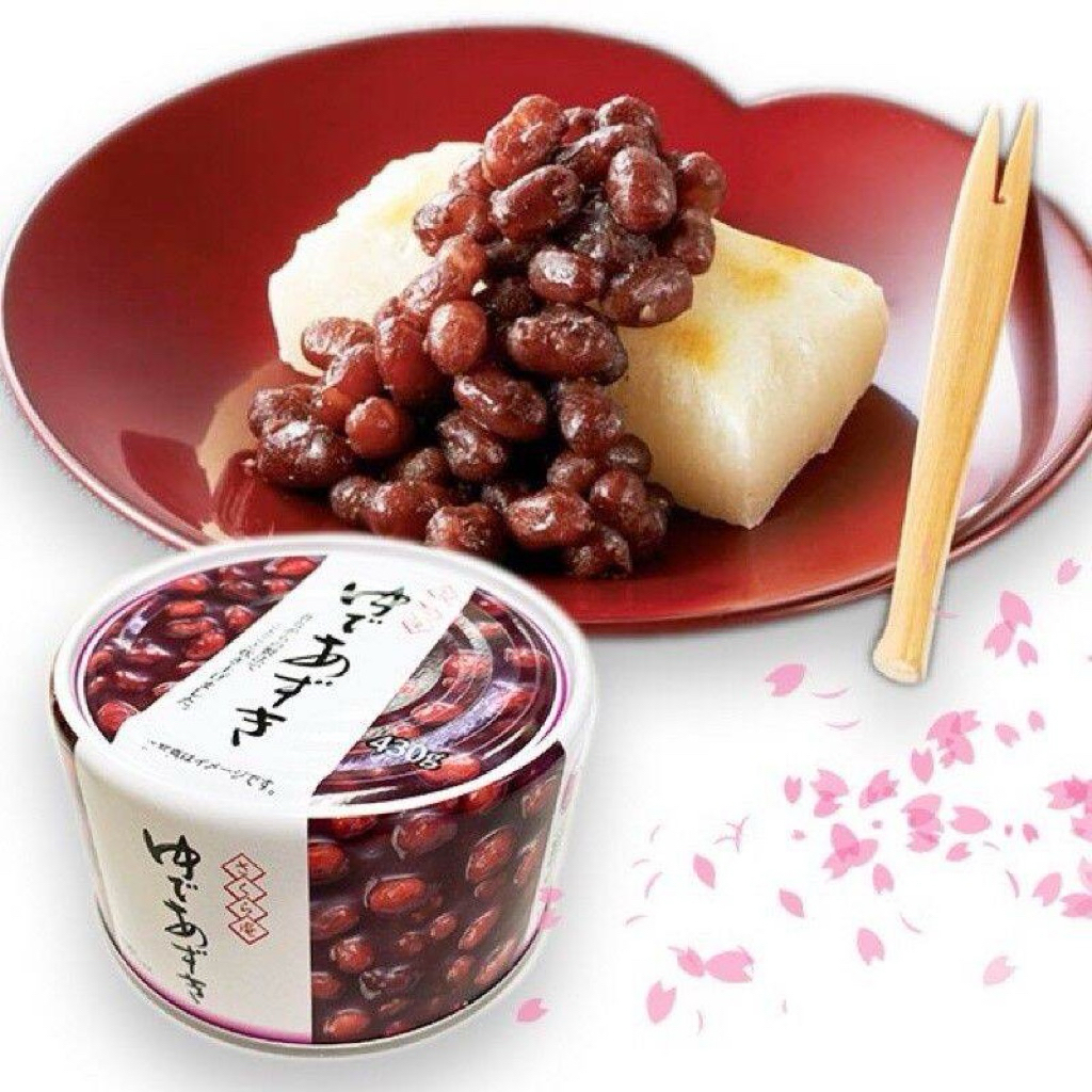 ถั่วแดงญี่ปุ่น Yude Azaki Red Bean in Syrup 430g. ถั่วแดงอะซึกิ ถั่วแดงในน้ำเชื่อม ถั่วแดงคัดพิเศษ