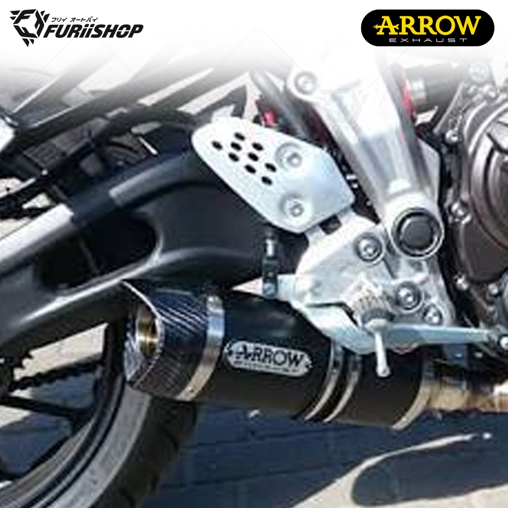 ท่อสูตร/ท่อแต่ง/ท่อไอเสีย Arrow Carbon (ออกล่าง+ออกบน) : for Yamaha YZF-R7 2021-2024