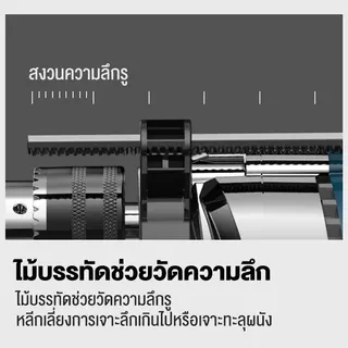 REAIM สว่านโรตารี่ 1800W สว่านกระแทก สว่านไฟฟ้า ไม้เจาะคอนกรีต การใช้ในบ้าน