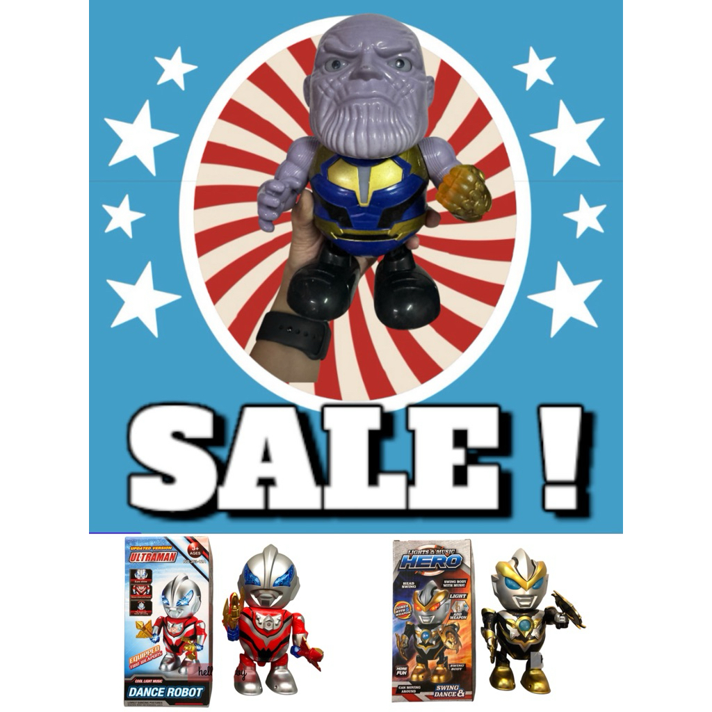 Hero Dance Thanos / Ultraman หุ่นเต้น มีเสียงมีไฟ
