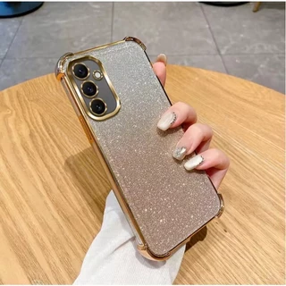 เคสโทรศัพท์ สำหรับ OPPO A16 A57 A77S เคส หรูหรา กากเพชร 2in1 ไล่โทนสีสวย กันกล้อง กันกระแทกมุม F8