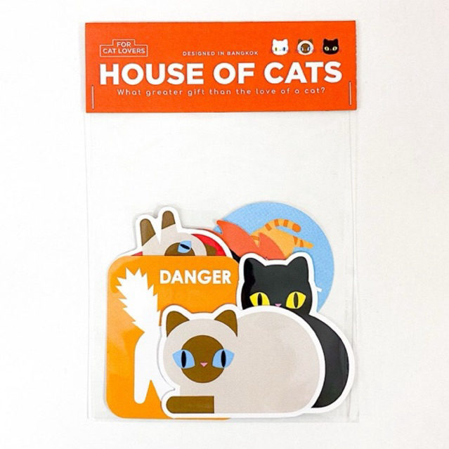 Sticker Set ( House of Cats ) สติ๊กเกอร์เซ็ต จากบ้านแมวแมว