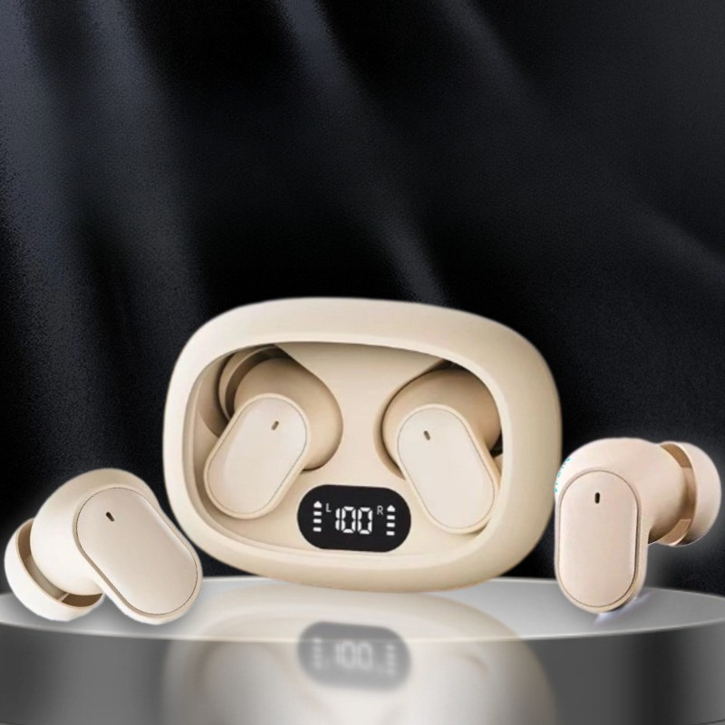 S30 ชุดหูฟังไร้สายบลูทู ธ ENC ลดเสียงรบกวนในตัวไมโครโฟน HD พูดคุย 9D สเตอริโอกระดูกนำเข้าหูเชื่อมต่ออัตโนมัติ