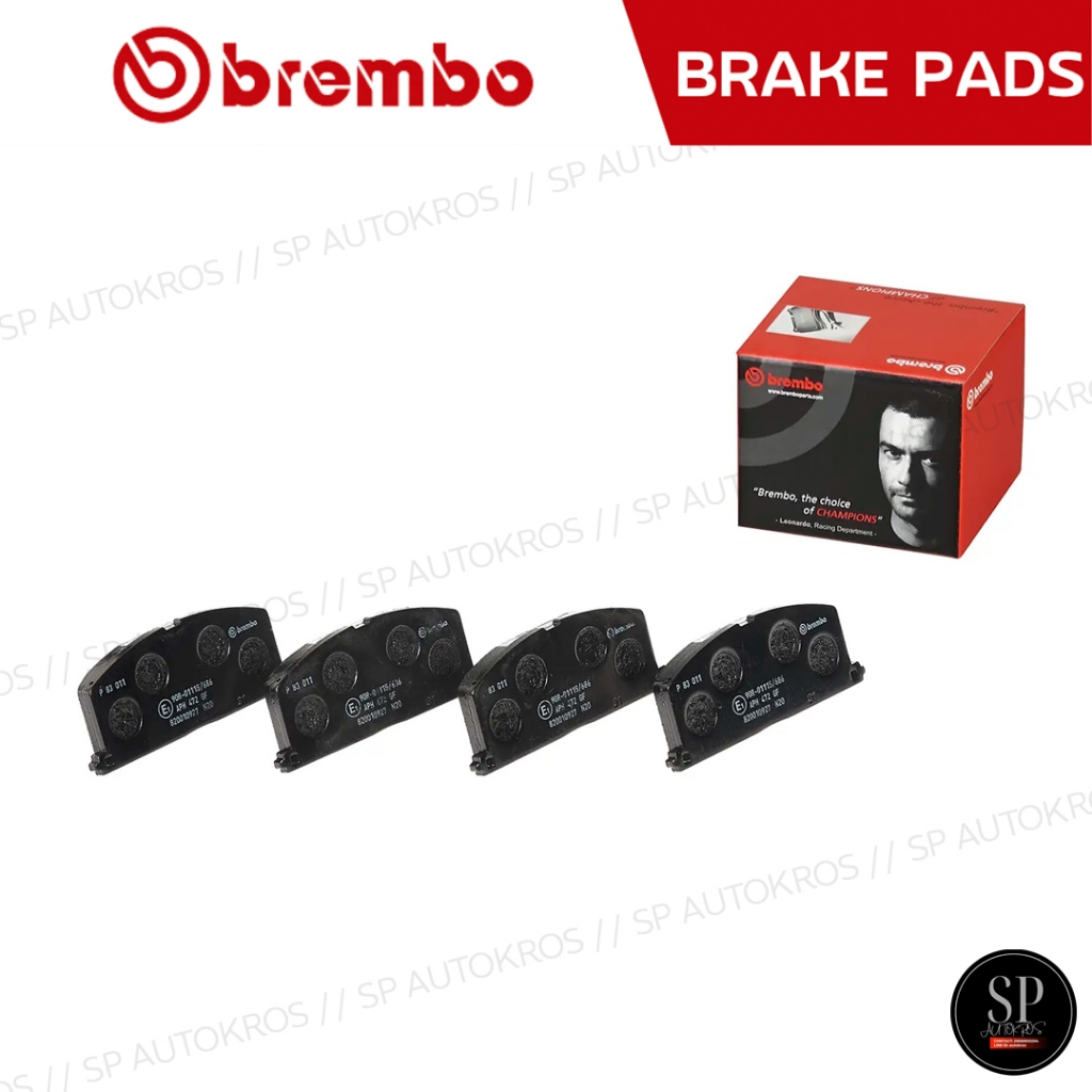 BREMBO ผ้าเบรกหน้า SOLUNA (1.3 1.5) ปี 97-02 / P83 011