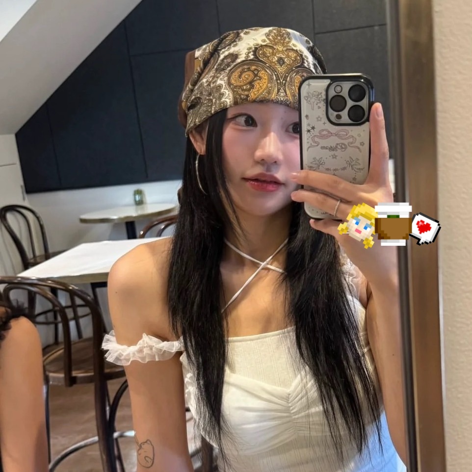 Baroque Paisley ผ้าผูกผมลวดลายศิลปะ ผ้าพันคอแบบคลาสสิก หรูหรา - รูปที่ 5