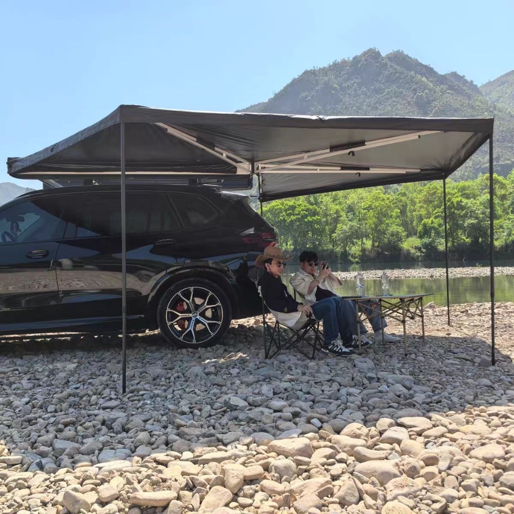 🔴PRE-ORDER🔴awning 270 องศา​ ติดรถกันน้ำกันฝน เก็บกางง่าย ขนาด 2.0 / 2.5 และห้องเสริม