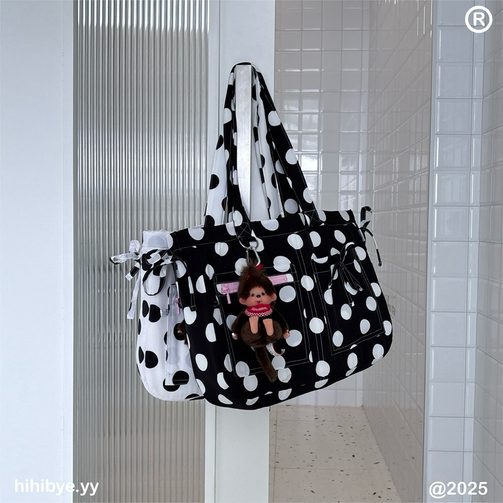 Hihibye DottieLoom Tote  size (42 x 28 cm) พร้อมส่ง