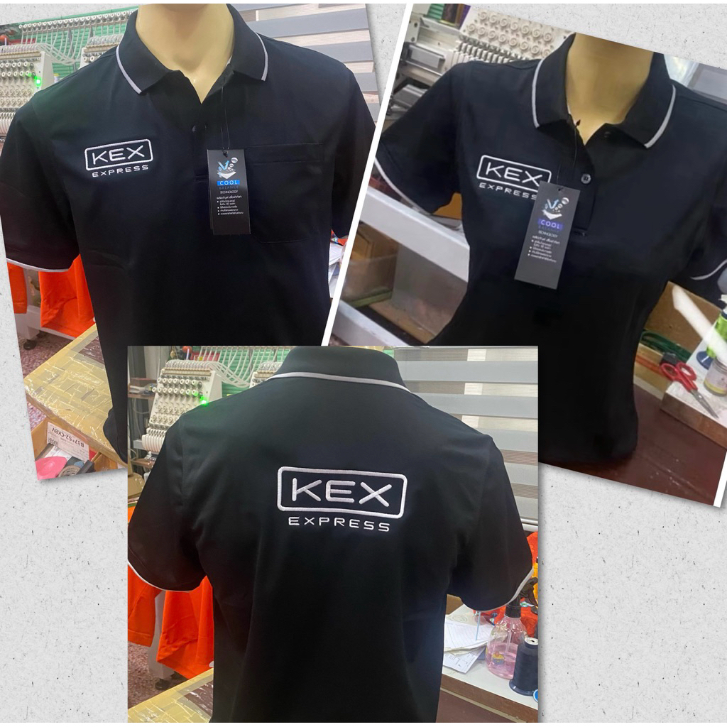 เสื้อโปโลปักโลโก้…KEX